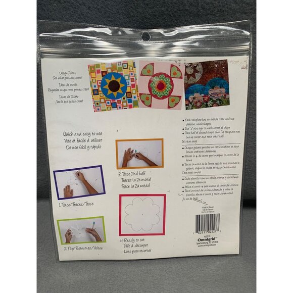 Flip-N-Cut Magic Templates Set 3 By Omnigrid Quilting Sewing - Picture 2 of 5